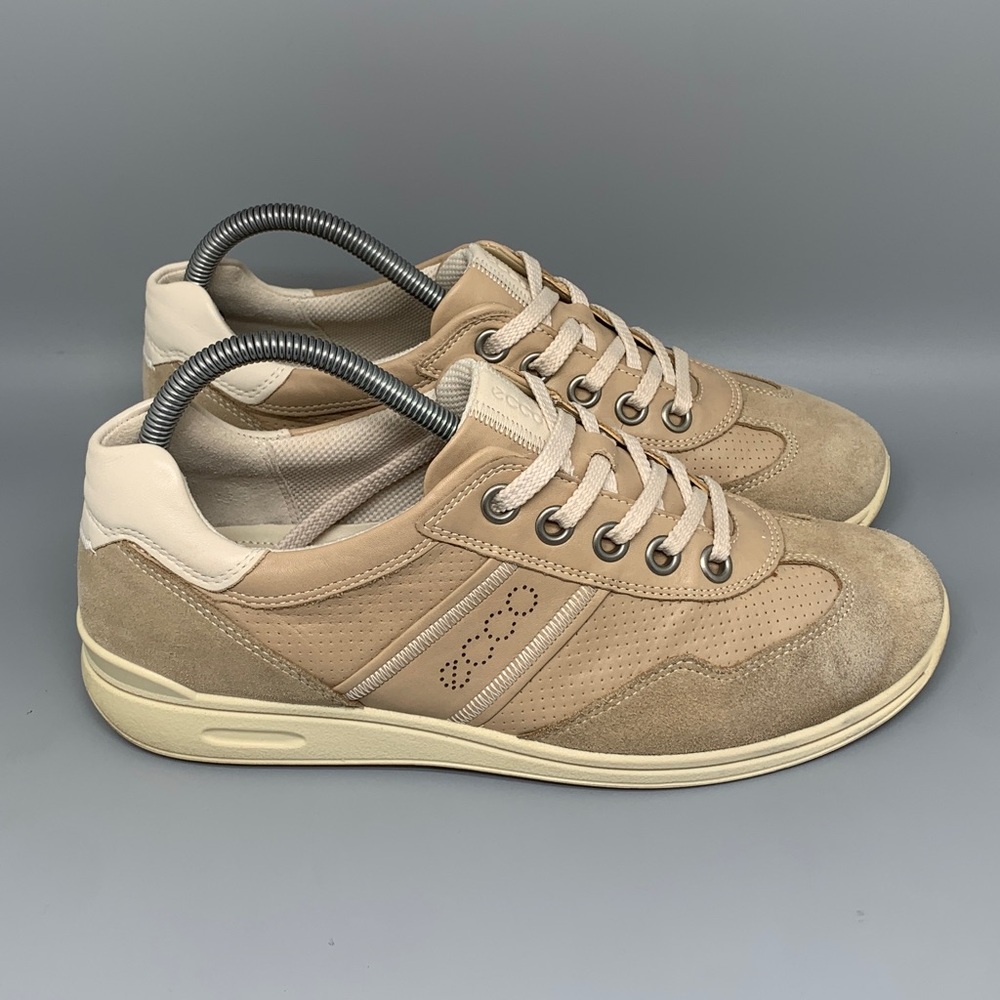 ECCO Soft‎ 7 Beige Leather Casual Sneakers Women’s EU 40 US 9-9.5